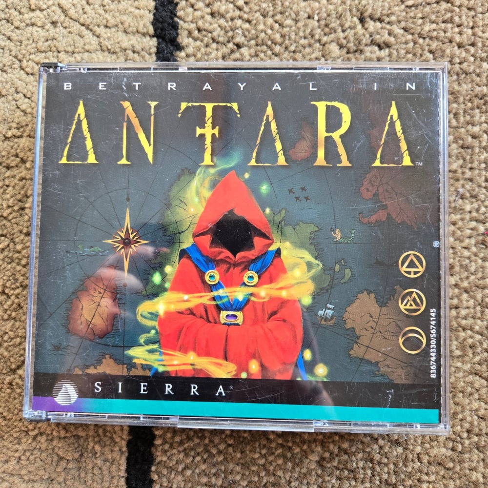 Betrayal in Antara PC Game 1997 Sierra On-Line 3-Disc Set Vintage RPG Windows